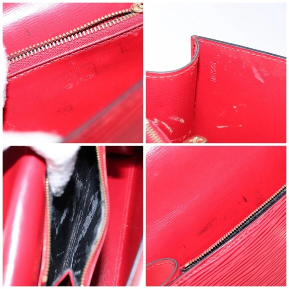 LOUIS VUITTON Epi Malesherbes Hand Bag Red M52377 LV Auth 137028 - Picture 15 of 16